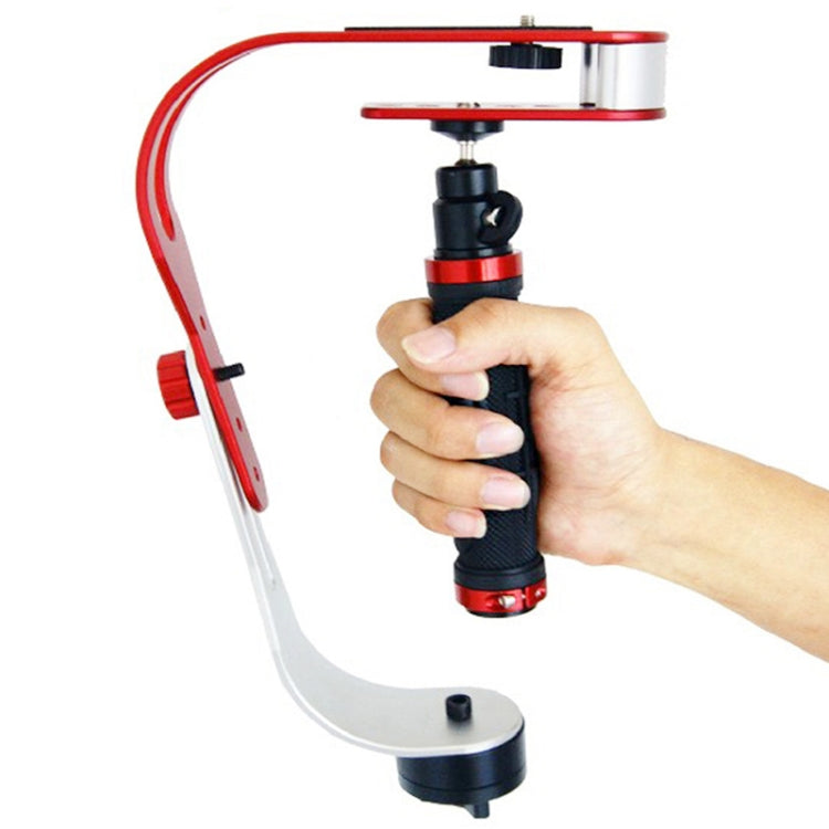 DEBO Handheld Video Stabilizer for DSLR Camera Camcorder, UF-007, UF-007(Black), UF-007(Red) – Aluminum Alloy UF-007(Red) Red
