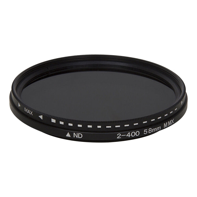58mm ND Fader Neutral Density Adjustable Variable Filter ND 2 to ND 400 Filter, 58mm – Durable Build, Easy to Use 58mm