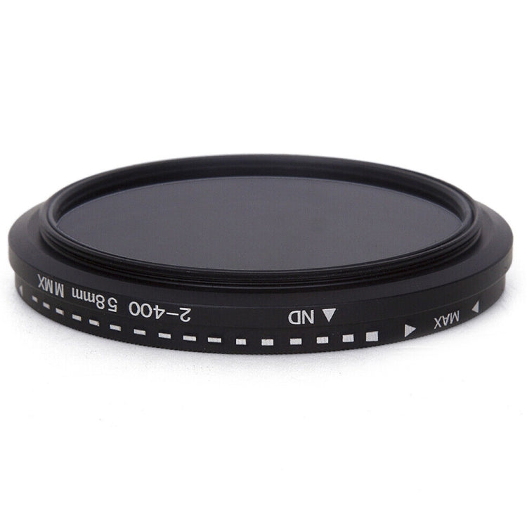 58mm ND Fader Neutral Density Adjustable Variable Filter ND 2 to ND 400 Filter, 58mm – Durable Build, Easy to Use