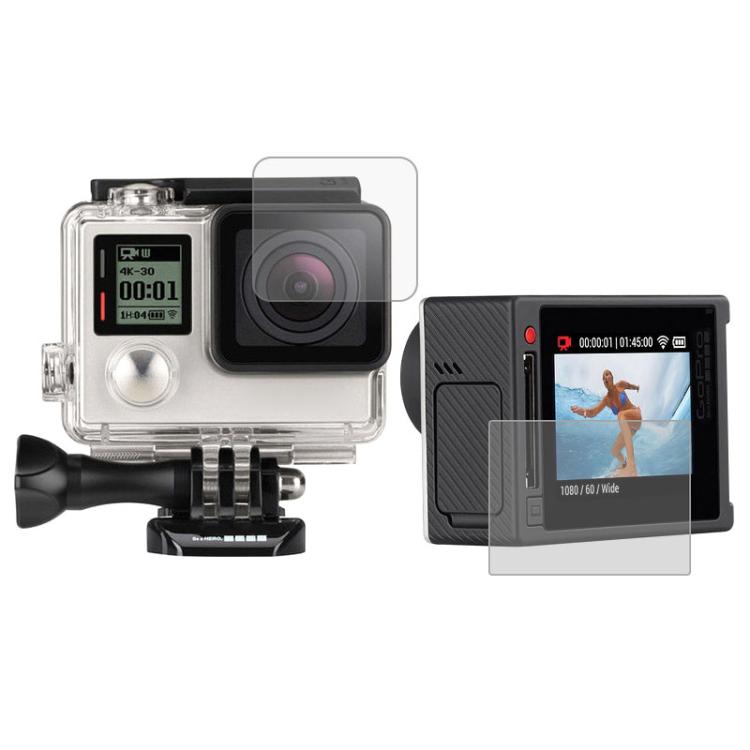 Ultra Clear LCD Screen Protector + Housing Glass Lens Protector Film for GoPro HERO4 Silver Camera, HERO4 Silver HERO4 Silver