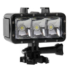 30M Waterproof Video Light 3 Modes Flashlight with Base Mount & Screw for GoPro, Insta360, DJI and Other Action Cameras, 30M Waterproof 30M Waterproof