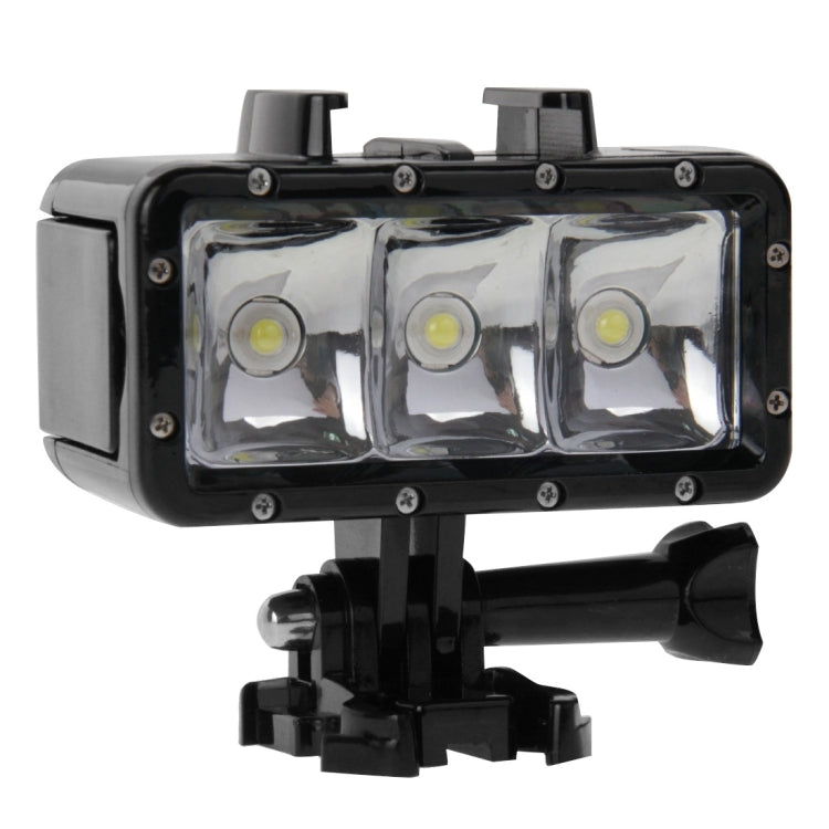 30M Waterproof Video Light 3 Modes Flashlight with Base Mount & Screw for GoPro, Insta360, DJI and Other Action Cameras, 30M Waterproof 30M Waterproof