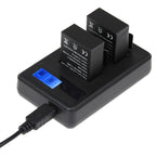 GP158-B LCD Screen Dual Batteries Charger for GoPro HERO3+ /3 (AHDBT-301, AHDBT-302), Displays Charging Capacity – Durable Build, Easy to Use, For GoPro HERO3+ /3