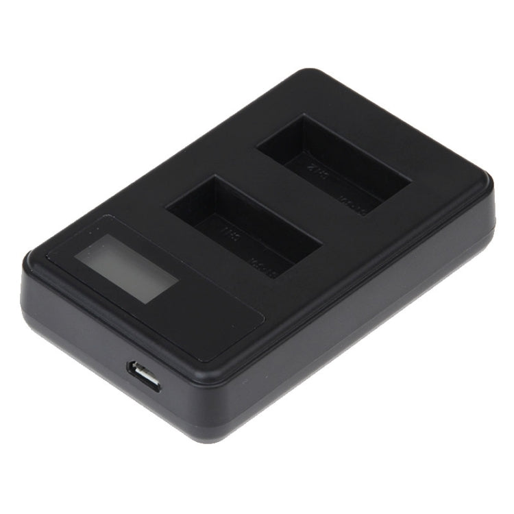 GP158-B LCD Screen Dual Batteries Charger for GoPro HERO3+ /3 (AHDBT-301, AHDBT-302), Displays Charging Capacity – Durable Build, Easy to Use, For GoPro HERO3+ /3