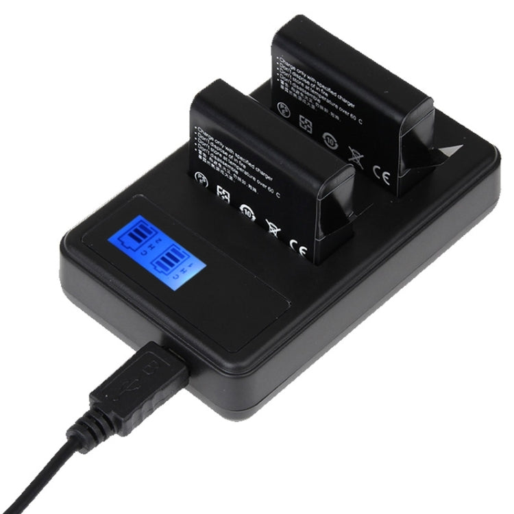 LCD Screen Dual Batteries Charger for GoPro HERO4 (AHDBT-401), Displays Charging Capacity (GP258-C), For GoPro HERO4 For GoPro HERO4