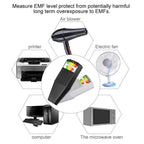 5-LED Electromagnetic Radiation Detector EMF Meter Tester, Style 2 White, Style 2 Black