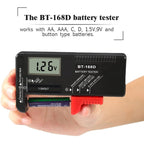 BT-168D Digital LCD Display Battery Universal Tester for 1.5V AAA, AA and 9V 6F22 Batteries – Durable Build, Easy to Use