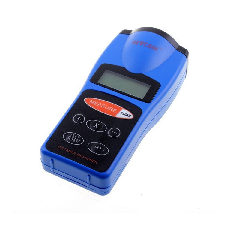 Ultrasonic Laser Point LED Distance Measure Meter Tool – Durable Build, Easy to Use