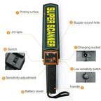 TS90 Hand-held Security Metal Detector, Detection Distance: 60mm, TS90