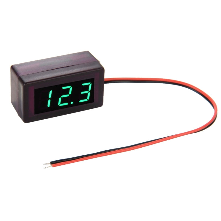 V42D 2 Wires Red Light Display Mini Digital Voltage Panel Meter, Measure Voltage: DC DC 1.7-25V, S-DT-0537G, S-DT-0537L, S-DT-0537R S-DT-0537G