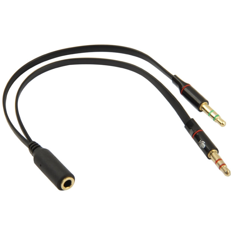 3.5mm jack Male to 3.5mm Female Audio Cable Adapter, Total Length: 13cm, Black – TPU Black Black
