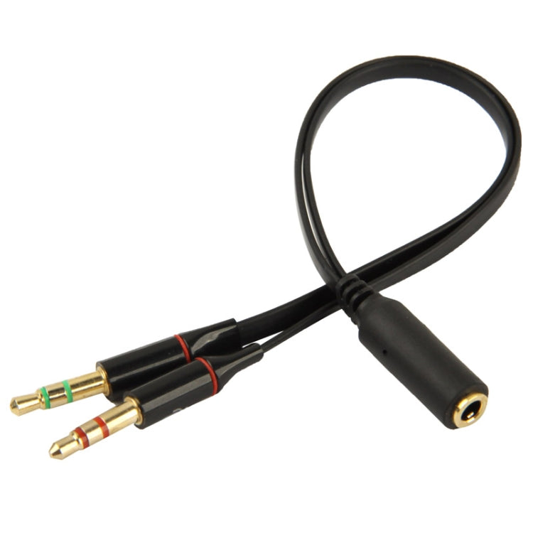 3.5mm jack Male to 3.5mm Female Audio Cable Adapter, Total Length: 13cm, Black – TPU