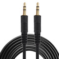 Aux Cable, 3.5mm Male Mini Plug Stereo Audio Cable, Length: 5m (Black + Gold Plated Connector), Length: 5m Black, (Gold Plated) – Durable Build, Easy to Use Length: 5m Black, (Gold Plated)
