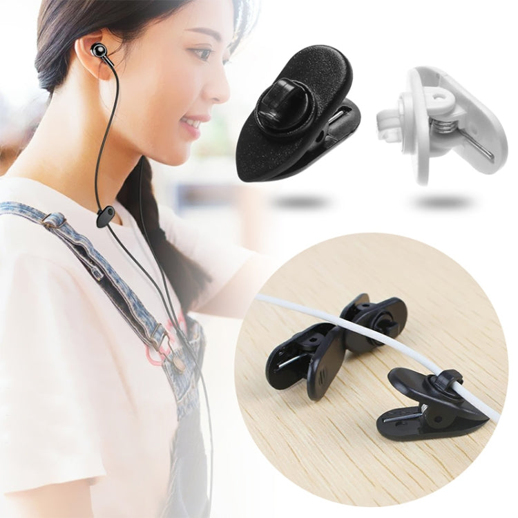 1000pcs Rotary Headphone Cable Clip Clamp Holder Mount Collar Clothes – Durable Build, Easy to Use
