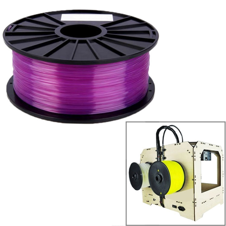 PLA 1.75 mm Transparent 3D Printer Filaments – Durable Build, Easy to Use Purple