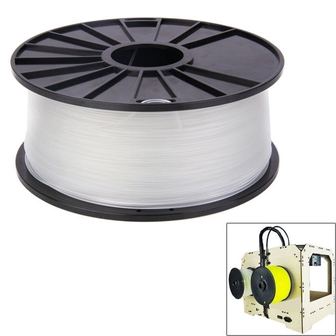 ABS 1.75 mm Color Series 3D Printer Filaments, about 395m – Durable Build, Easy to Use Transparent