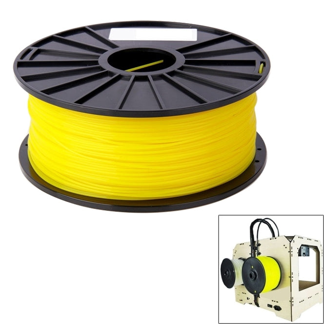 ABS 1.75 mm Color Series 3D Printer Filaments, about 395m – Durable Build, Easy to Use Yellow