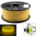 ABS 1.75 mm Luminous 3D Printer Filaments, about 395m Yellow