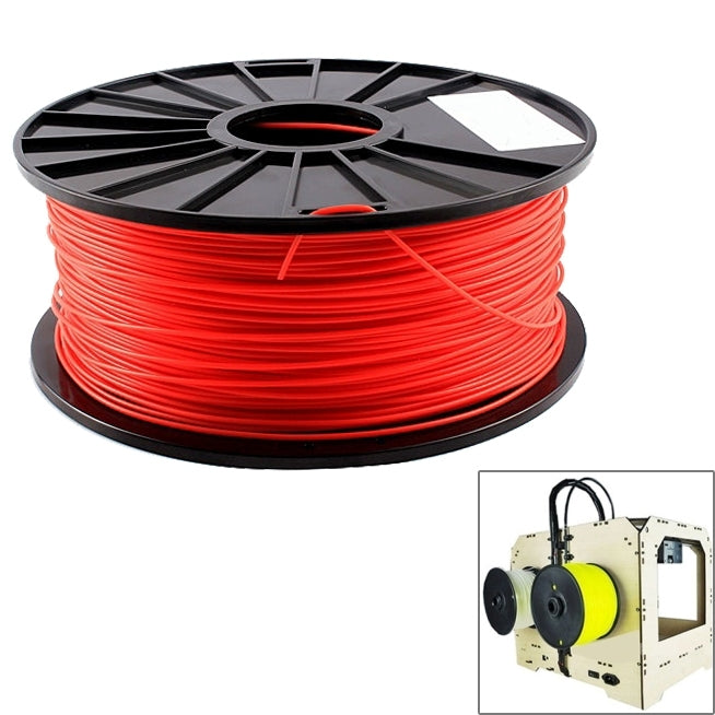 ABS 1.75 mm Fluorescent 3D Printer Filaments, about 395m Red