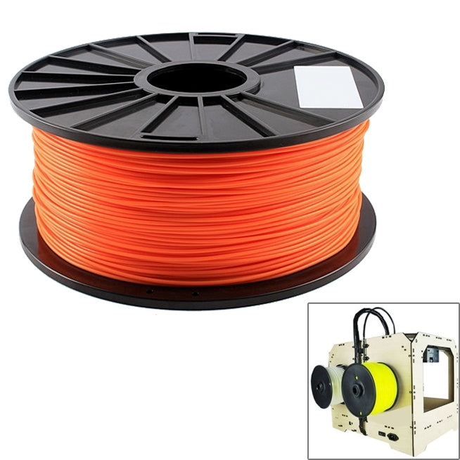 ABS 3.0 mm Fluorescent 3D Printer Filaments, about 135m – Durable Build, Easy to Use Orange