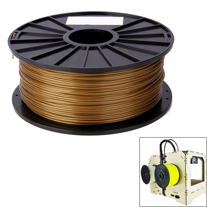 PLA 3.0 mm Color Series 3D Printer Filaments, about 115m – Durable Build, Easy to Use Gold