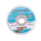 Goot Wick/Desoldering Wick 2515 (width: 2.5mm, length: 1.5m), 2.5mm 2.5mm