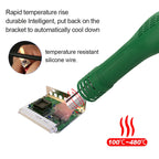 BEST BST-858D+ AC 220V 50Hz 650W LED Displayer Adjustable Temperature Unleaded Hot Air Gun with Helical Wind, BST-858D+ EU Plug, BST-858D+ US Plug