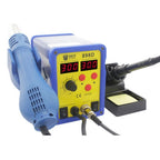 BEST BST-898D 2 in 1 AC 220V 720W LED Displayer Helical Wind Adjustable Temperature Unleaded Hot Air Gun + Solder Station & Soldering Iron, BST-898D US Plug, BST-898D EU Plug BST-898D US Plug Blue