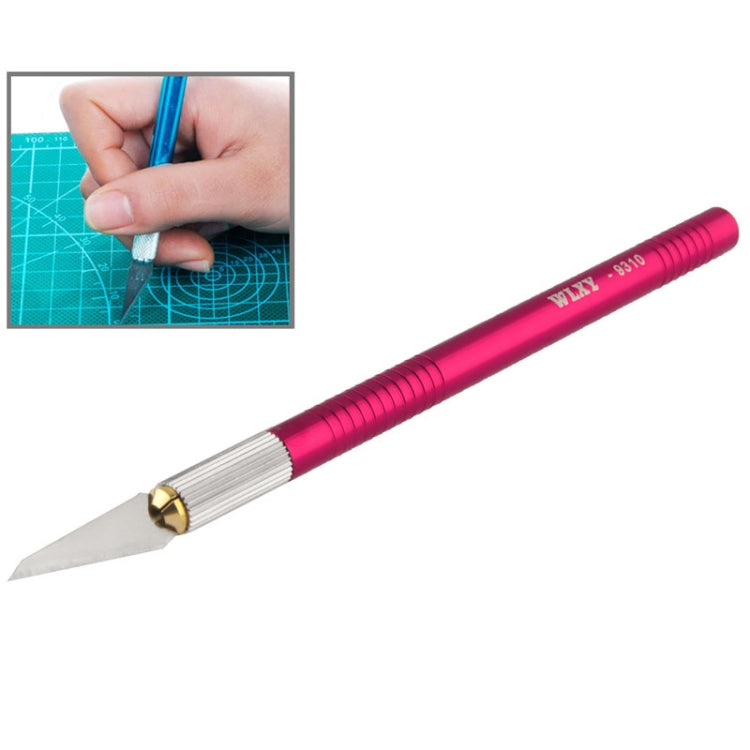 WLXY-9310, WLXY Tool Precision Knife with Replaceable Blade for Mat Carving / Scoring / Trimming, OAL: 145mm, Size: 121mm x 6mm Diameter, WLXY-9310, WLXY-9310 Purple, WLXY-9310 Blue WLXY-9310 S-ETP-0510