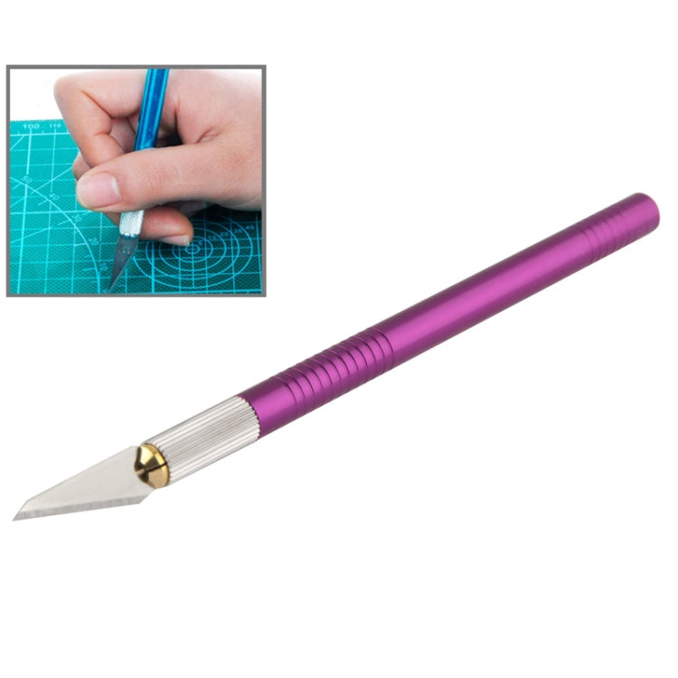WLXY-9310, WLXY Tool Precision Knife with Replaceable Blade for Mat Carving / Scoring / Trimming, OAL: 145mm, Size: 121mm x 6mm Diameter, WLXY-9310, WLXY-9310 Purple, WLXY-9310 Blue – Durable Build, Easy to Use WLXY-9310 Purple S-ETP-0510P