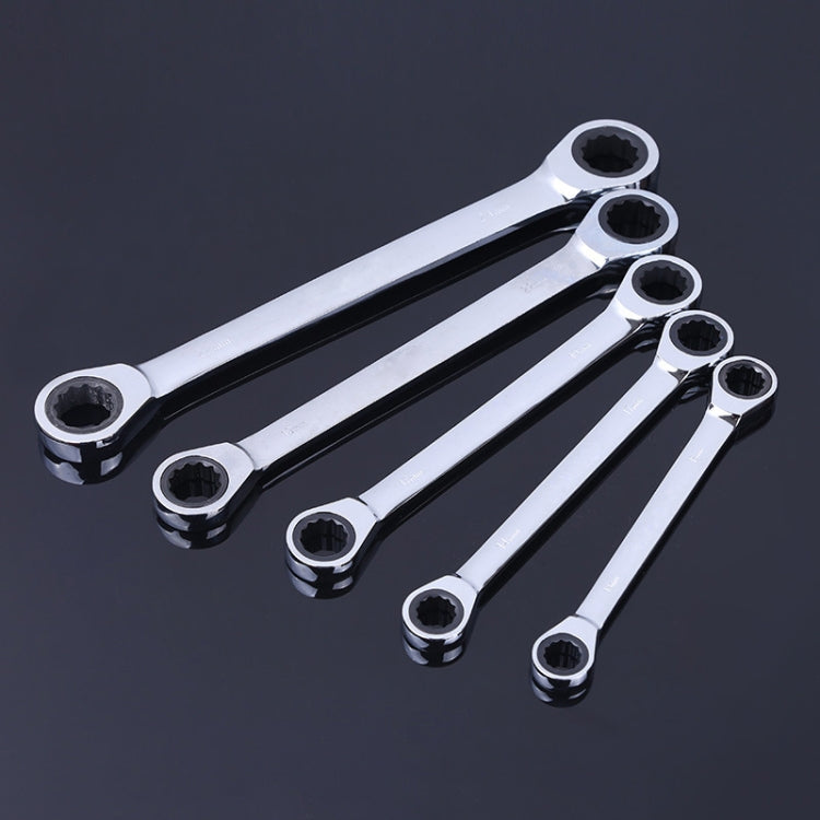 Professional Double-head Ratchet Wrench Set, 5 PCS/Set 5 PCS Set