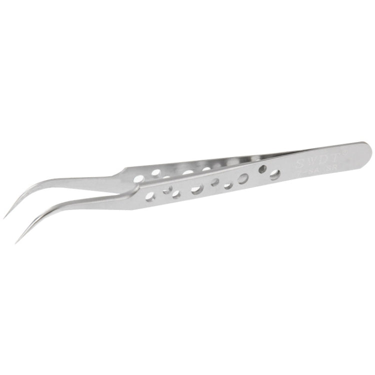 High-Hardness Anti-Magnetic Anti-Acid Steel Curved Tweezers, Curved Head – Magnetic