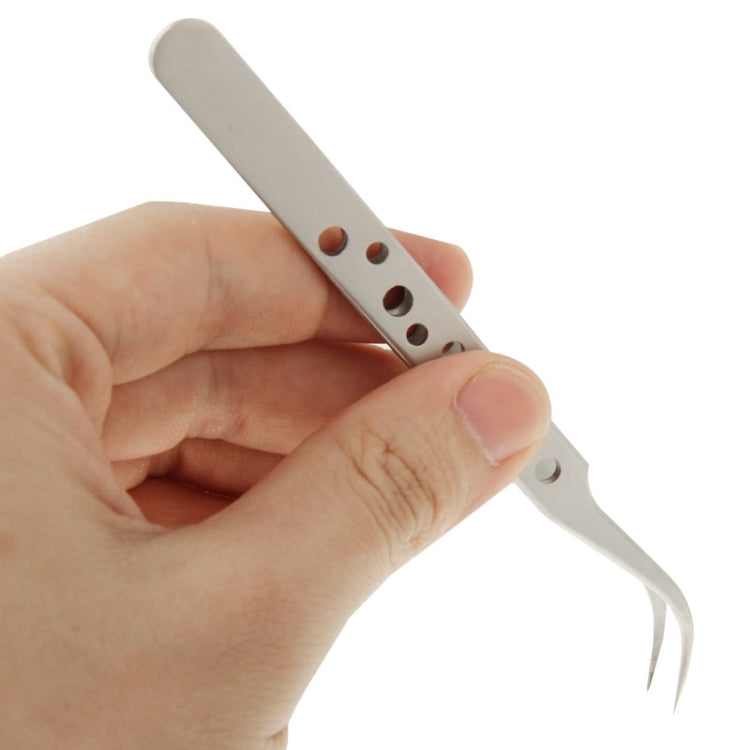 High-Hardness Anti-Magnetic Anti-Acid Steel Curved Tweezers, Curved Head – Magnetic