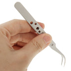 High-Hardness Anti-Magnetic Anti-Acid Steel Curved Tweezers, Curved Head – Magnetic