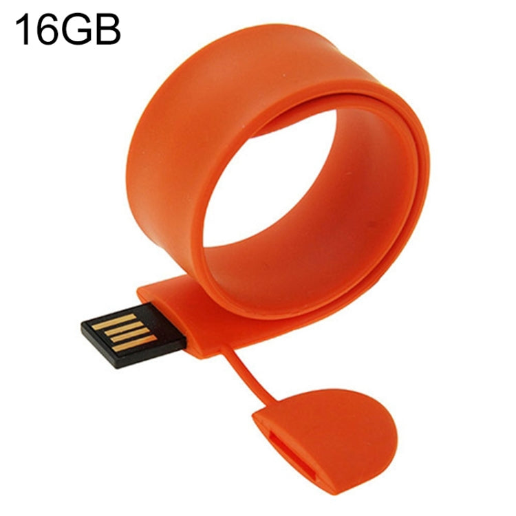 Silicone Bracelet USB Flash Disk with 16GB Memory, 16GB, 16GB (Orange), 16GB (Pink), 16GB (Purple) – Magnetic 16GB (Orange) Orange