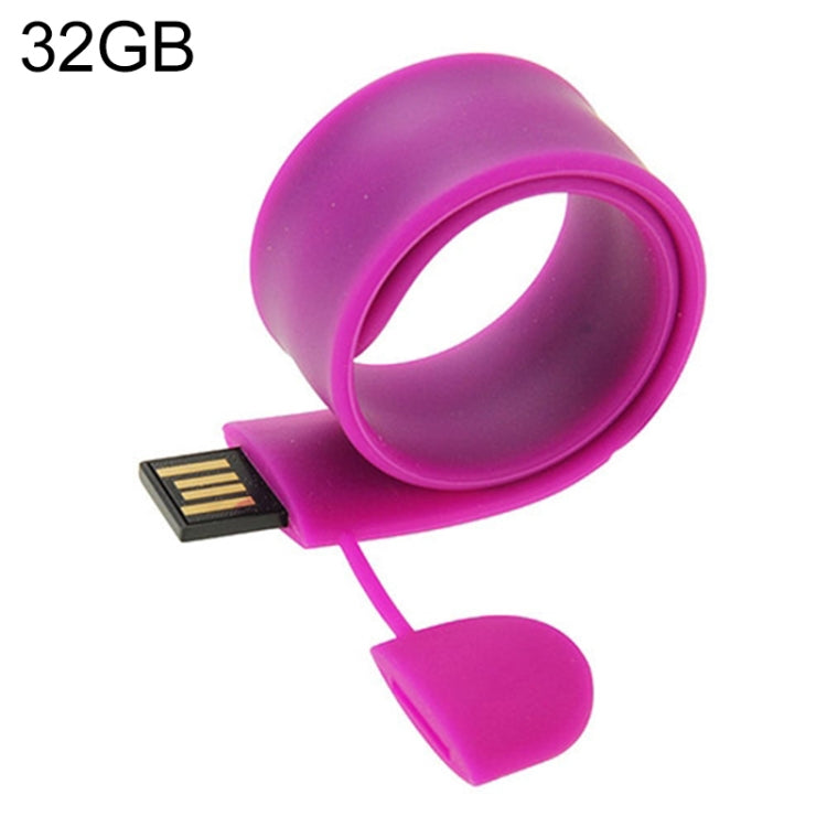 Silicone Bracelet USB Flash Disk with 32GB Memory, 32GB, 32GB (Orange), 32GB (Pink), 32GB (Purple) – Magnetic 32GB (Purple) Purple