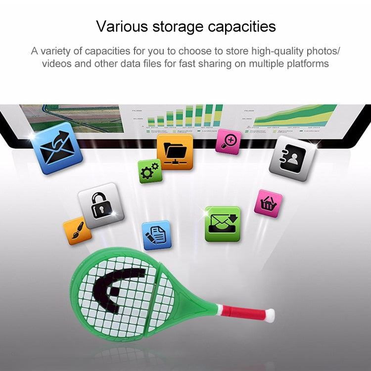 Tennis Racket Shape USB Flash Disk (8 GB), 2GB, 4GB, 8GB – Durable Build, Easy to Use