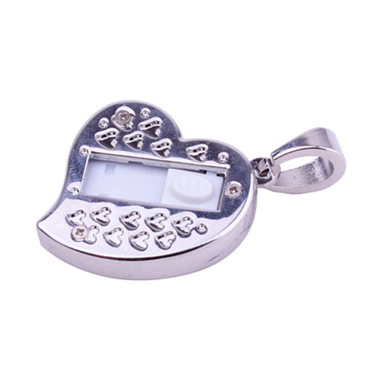 Silver Heart Shaped Diamond Jewelry USB Flash Disk, Special for Valentines Day Gifts , 2GB, 4GB, 8GB, 16GB, 32GB – Durable Build, Easy to Use