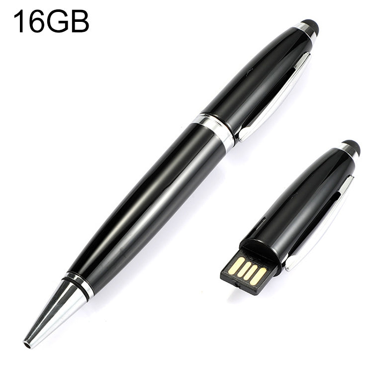 2 in 1 Pen Style USB Flash Disk, Black , 2GB (Silver), 4GB (Silver), 8GB (Silver), 16GB (Silver), 32GB (Silver), 2GB (Black), 4GB (Black), 8GB (Black), 16GB (Black), 32GB (Black) – Durable Build, Easy to Use 16GB (Black) Black