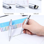 2 in 1 Pen Style USB Flash Disk, Black , 2GB (Silver), 4GB (Silver), 8GB (Silver), 16GB (Silver), 32GB (Silver), 2GB (Black), 4GB (Black), 8GB (Black), 16GB (Black), 32GB (Black) – Durable Build, Easy to Use