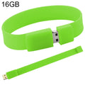 16GB Silicon Bracelets USB 2.0 Flash Disk, 16GB (Green) – Durable Build, Easy to Use 16GB (Green)