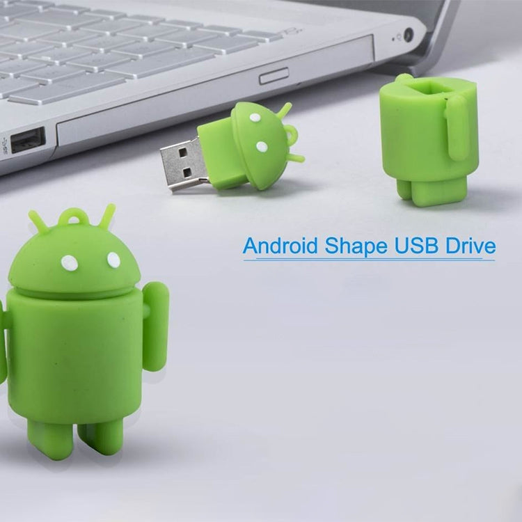 Android Robot Style USB Flash Disk (Green), 2GB – Durable Build, Easy to Use
