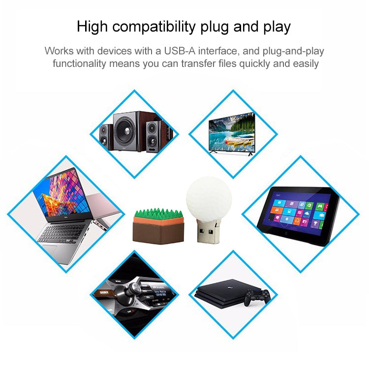 16GB Golf Style USB Flash Disk, 2GB, 4GB, 8GB, 16GB – Durable Build, Easy to Use