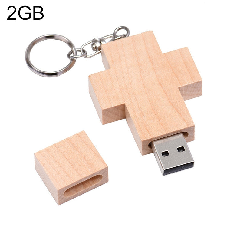 8 GB Wood Cross Style USB Flash Disk, 2GB, 4GB, 8GB – Durable Build, Easy to Use 2GB S-FD-1155A