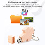 8 GB Wood Cross Style USB Flash Disk, 2GB, 4GB, 8GB – Durable Build, Easy to Use