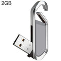 2GB Metallic Keychains Style USB 2.0 Flash Disk (Grey), 2GB (Grey) – Durable Build, Easy to Use 2GB (Grey)