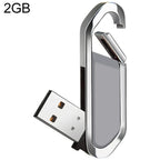 2GB Metallic Keychains Style USB 2.0 Flash Disk (Grey), 2GB (Grey) – Durable Build, Easy to Use 2GB (Grey)