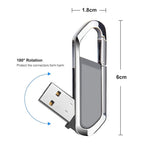 2GB Metallic Keychains Style USB 2.0 Flash Disk (Grey), 2GB (Grey) – Durable Build, Easy to Use