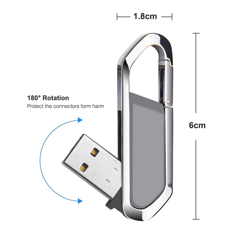 2GB Metallic Keychains Style USB 2.0 Flash Disk (Grey), 2GB (Grey) – Durable Build, Easy to Use