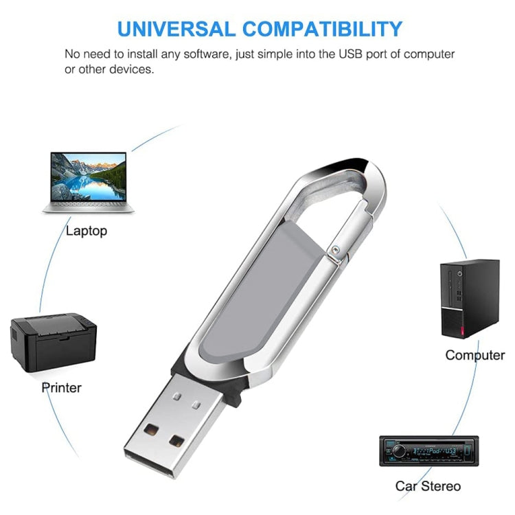 2GB Metallic Keychains Style USB 2.0 Flash Disk (Grey), 2GB (Grey) – Durable Build, Easy to Use